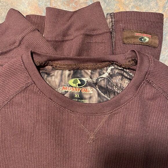 Men’s Mossy Oak XL Brown Pullover Shirt - Picture 1 of 5